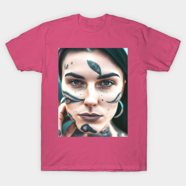 Urban Tribal Woman T-Shirt by TheThirdEye